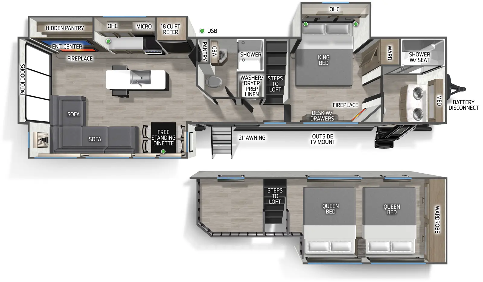 Cherokee Black Label 39JMBL Floorplan